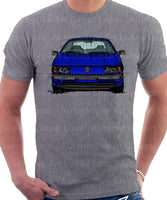 Volkswagen Passat B3 Color Bumper. T-shirt in Heather Grey Colour