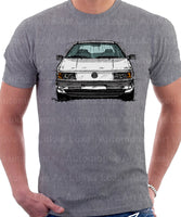 Volkswagen Passat B3 Color Bumper. T-shirt in Heather Grey Colour