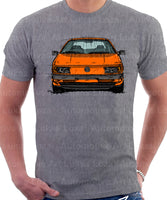 Volkswagen Passat B3 Color Bumper. T-shirt in Heather Grey Colour