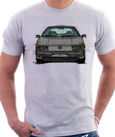 Volkswagen Passat B3 Color Bumper Halogen. T-shirt in White Colour