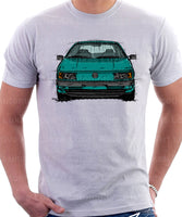 Volkswagen Passat B3 Color Bumper. T-shirt in White Colour