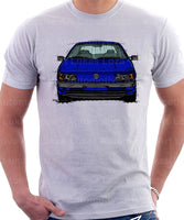 Volkswagen Passat B3 Color Bumper. T-shirt in White Colour