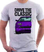 Drive The Classic Fiat Coupe Color Bumper Grille Version 2. T-shirt in White Colour