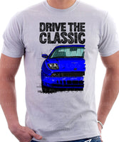 Drive The Classic Fiat Coupe Color Bumper Grille Version 2. T-shirt in White Colour