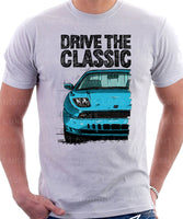 Drive The Classic Fiat Coupe Color Bumper Grille Version 2. T-shirt in White Colour