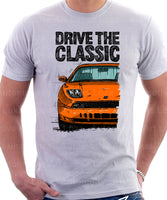 Drive The Classic Fiat Coupe Color Bumper Grille Version 1. T-shirt in White Colour