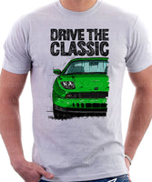 Drive The Classic Fiat Coupe Grille Version 2. T-shirt in White Colour