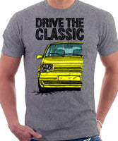 Drive The Classic R5 GT Turbo. T-shirt in Heather Grey Color