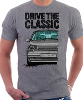 Drive The Classic R5 GT Turbo. T-shirt in Heather Grey Color