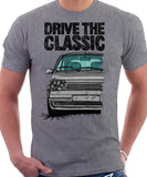 Drive The Classic R5 GT Turbo. T-shirt in Heather Grey Color