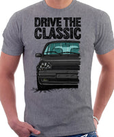 Drive The Classic R5 GT Turbo. T-shirt in Heather Grey Color