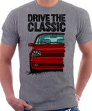 Drive The Classic R5 GT Turbo. T-shirt in Heather Grey Color