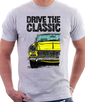 Drive The Classic MG Midget Early Models. T-shirt in White Colour