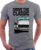 Drive The Classic MG Midget Facelift Model. T-shirt in Heather Grey Colour