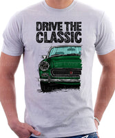 Drive The Classic MG Midget Facelift Model. T-shirt in White Colour