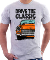 Drive The Classic Austin Healey Sprite  Mk 2-4. T-shirt in White Colour