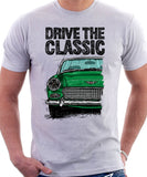 Drive The Classic Austin Healey Sprite  Mk 2-4. T-shirt in White Colour