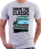 Drive The Classic Austin Healey Sprite  Mk 2-4. T-shirt in White Colour