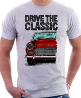 Drive The Classic Austin Healey Sprite  Mk 2-4. T-shirt in White Colour