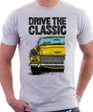 Drive The Classic Austin Healey Sprite  Mk 2-4. T-shirt in White Colour