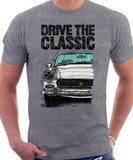 Drive The Classic Austin Healey Sprite  Mk 4 Facelift Model. T-shirt in Heather Grey Colour