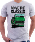 Drive The Classic Austin Healey Sprite  Mk 4 Facelift Model. T-shirt in White Colour