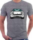 Fiat Coupe Color Bumper Grille Version 2. T-shirt in Heather Grey Colour