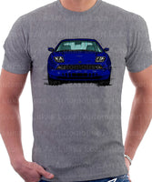 Fiat Coupe Color Bumper Grille Version 1. T-shirt in Heather Grey Colour