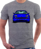 Fiat Coupe Color Bumper Grille Version 1. T-shirt in Heather Grey Colour