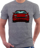 Fiat Coupe Color Bumper Grille Version 1. T-shirt in Heather Grey Colour