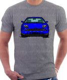 Fiat Coupe Grille Version 2. T-shirt in Heather Grey Colour