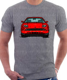 Fiat Coupe Grille Version 2. T-shirt in Heather Grey Colour