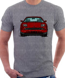 Fiat Coupe Grille Version 2. T-shirt in Heather Grey Colour