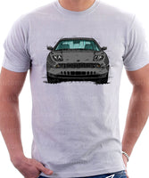 Fiat Coupe Grille Version 2. T-shirt in White Colour