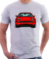 Fiat Coupe Grille Version 2. T-shirt in White Colour