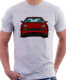 Fiat Coupe Grille Version 2. T-shirt in White Colour