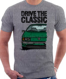 Drive The Classic Volkswagen Passat B3 Color Bumper. T-shirt in Heather Grey Colour