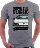 Drive The Classic Volkswagen Passat B3 Color Bumper. T-shirt in Heather Grey Colour