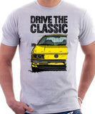 Drive The Classic Volkswagen Passat B3 Color Bumper. T-shirt in White Colour