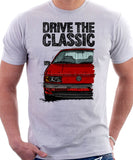 Drive The Classic Volkswagen Passat B3 Color Bumper. T-shirt in White Colour