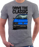 Drive The Classic Volkswagen Passat B3. T-shirt in Heather Grey Colour