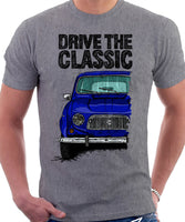 Drive The Classic R4 1961 Model. T-shirt in Heather Grey Colour