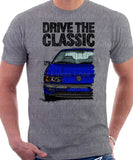 Drive The Classic Volkswagen Passat B3 Color Bumper Halogen. T-shirt in Heather Grey Colour