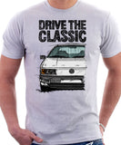 Drive The Classic Volkswagen Passat B3 Color Bumper Halogen. T-shirt in White Colour