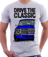 Drive The Classic Mini Clubman Chrome Grille. T-shirt in White Colour