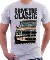 Drive The Classic Mini Clubman Chrome Grille. T-shirt in White Colour