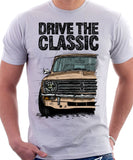 Drive The Classic Mini Clubman Black Grille. T-shirt in White Colour