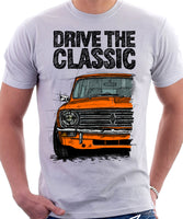 Drive The Classic Mini Clubman Black Grille. T-shirt in White Colour