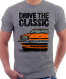 Drive The Classic Opel Manta B Early Model. T-shirt in Heather Grey Colour