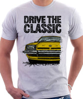 Drive The Classic Opel Manta B Early Model. T-shirt in White Colour